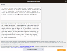 Tablet Screenshot of greatermontereyirwmp.org